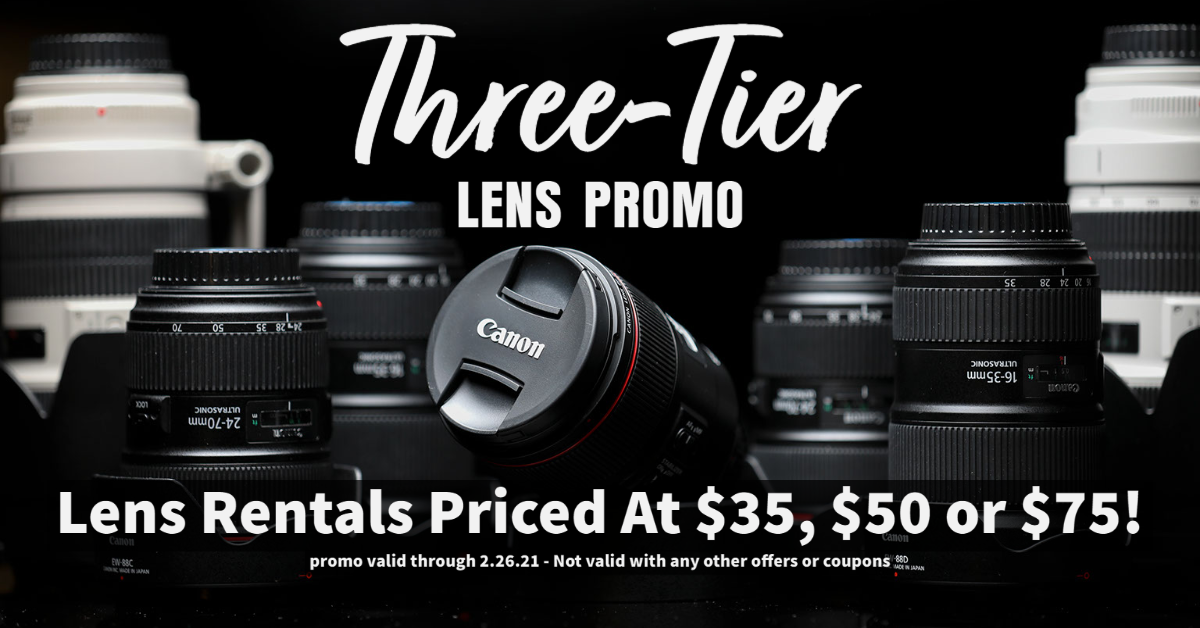Three Tier Promo Digital Lens Rental